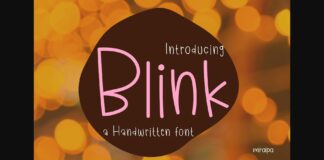 Blink Font Poster 1