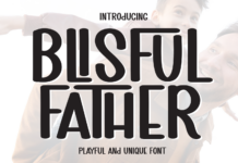 Blisful Father Font Poster 1