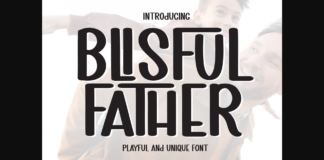 Blisful Father Font Poster 1