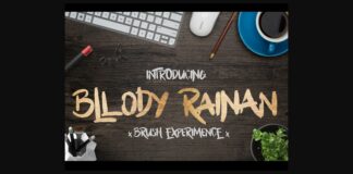 Bllody Rainan Font Poster 1