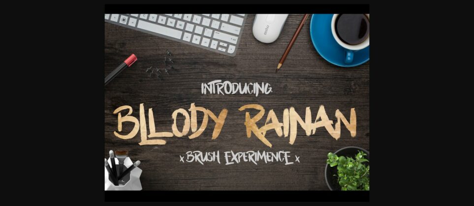 Bllody Rainan Font Poster 1