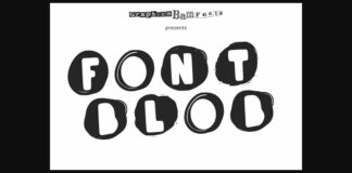 Blob Font Poster 1