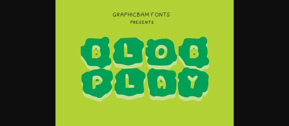Blob Play Font Poster 3