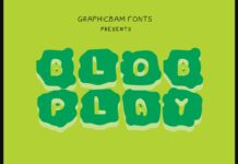 Blob Play Font Poster 1