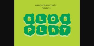 Blob Play Font Poster 1