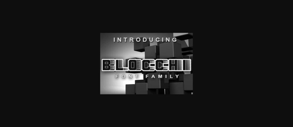 Blocchi Font Poster 3