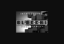 Blocchi Font Poster 1