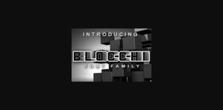 Blocchi Font Poster 1