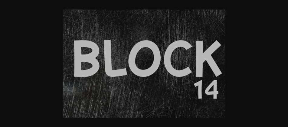 Block 14 Font Poster 3