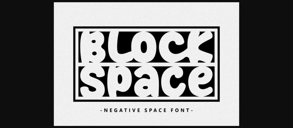 Block Space Font Poster 3