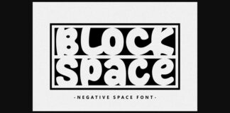 Block Space Font Poster 1