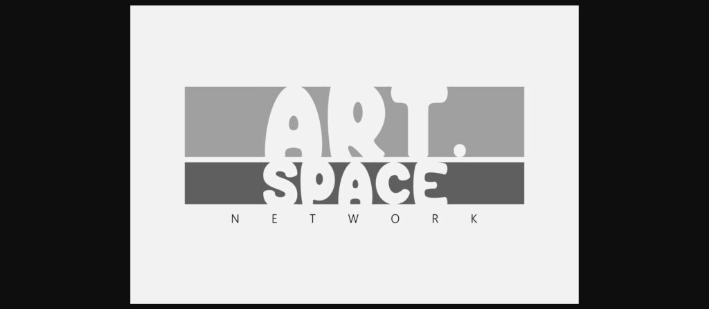 Block Space Font Poster 9