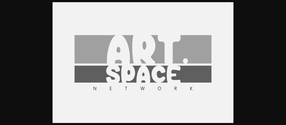 Block Space Font Poster 9