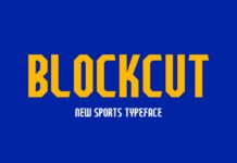 Blockcut Font Poster 1