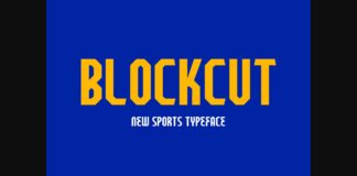 Blockcut Font Poster 1