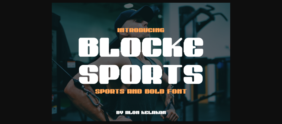 Blocke Sports Font Poster 3
