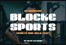 Blocke Sports Font Poster 1