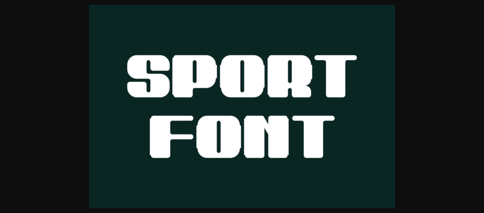 Blocke Sports Font Poster 2