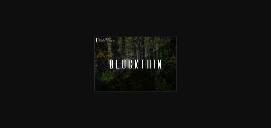 Blockthin Font Poster 3