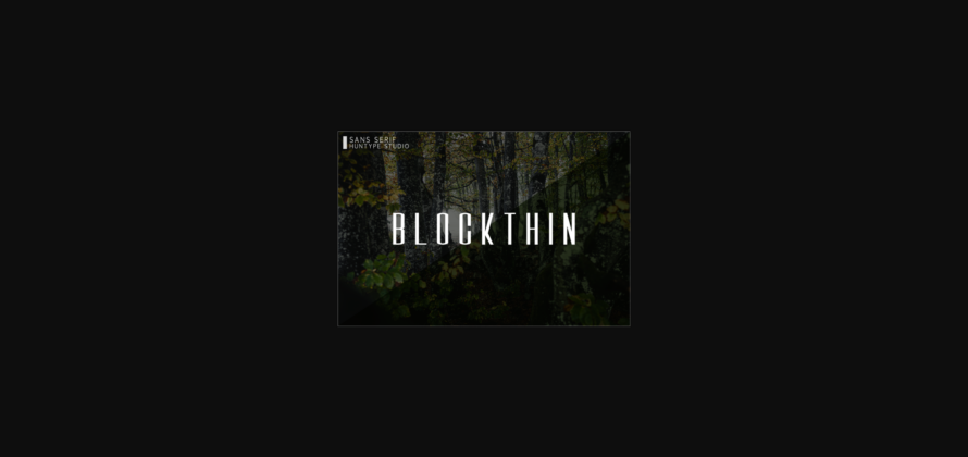 Blockthin Font Poster 1