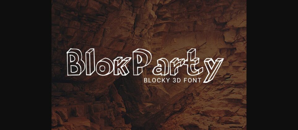 BlokParty Font Poster 3