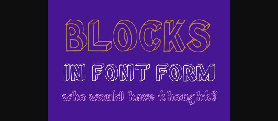 BlokParty Font Poster 4
