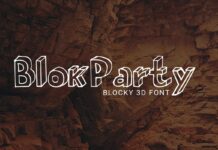 BlokParty Font Poster 1