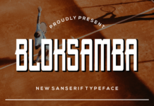 Bloksamba Font Poster 1