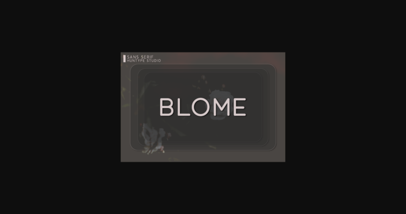 Blome Font Poster 3