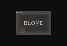 Blome Font Poster 1