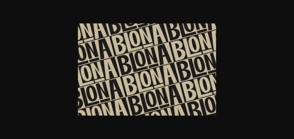 Blona Font Poster 8