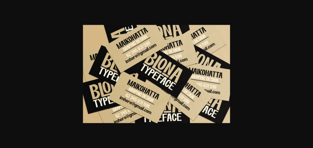 Blona Font Poster 9