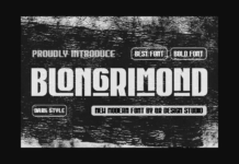 Blongrimond Font Poster 1