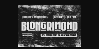 Blongrimond Font Poster 1