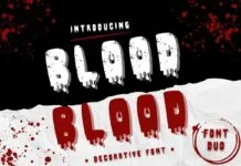 Blood Font Blood Font Poster 1