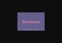 Bloodstone Font Poster 1