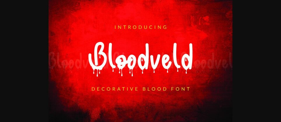 Bloodveld Font Poster 3