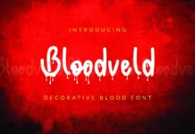 Bloodveld Font Poster 1