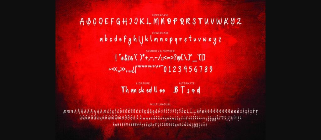 Bloodveld Font Poster 6