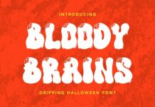 Bloody Brains Font Poster 1