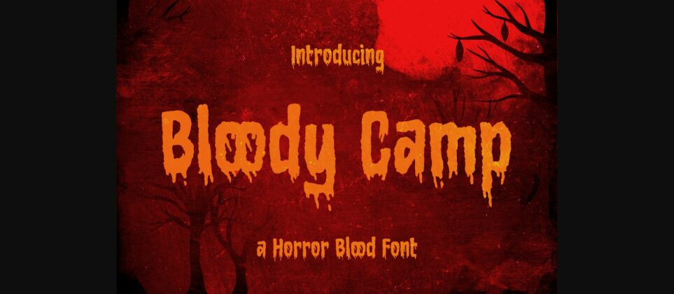 Bloody Camp Font Poster 3