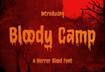 Bloody Camp Font Poster 1