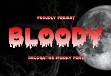 Bloody Font Poster 1