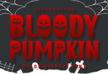 Bloody Pumpkin Font Poster 1