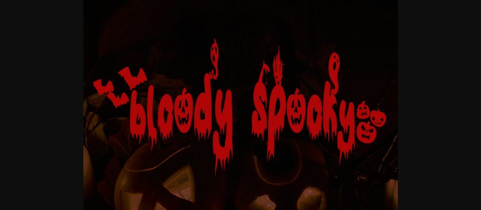 Bloody Spooky Font Poster 3