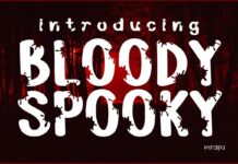 Bloody Spooky Font Poster 1