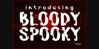 Bloody Spooky Font Poster 1