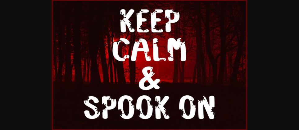 Bloody Spooky Font Poster 2