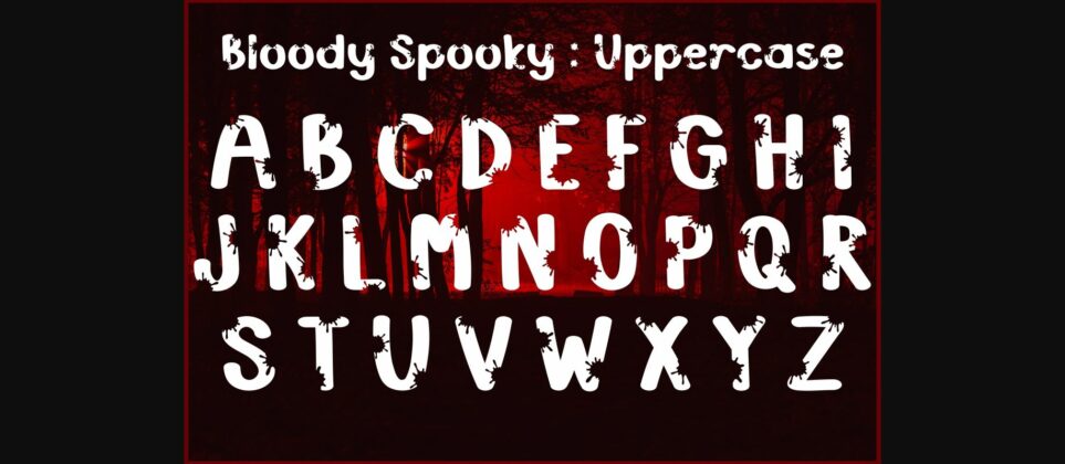 Bloody Spooky Font Poster 5