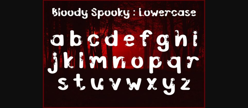 Bloody Spooky Font Poster 6